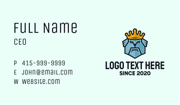 King Dog Business Card Design Image Preview