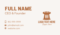 Brown Loaf Bread Business Card Image Preview