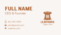 Brown Loaf Bread Business Card Design