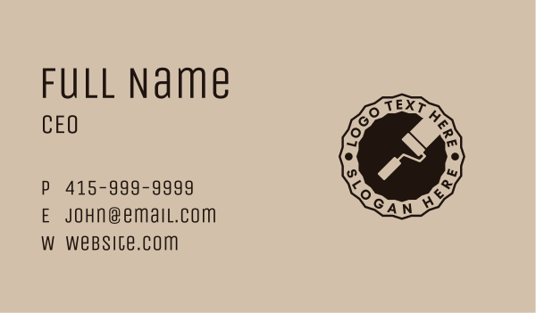 Painter Hardware Badge  Business Card Design Image Preview