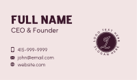 Elegant Circle Lettermark Business Card Image Preview