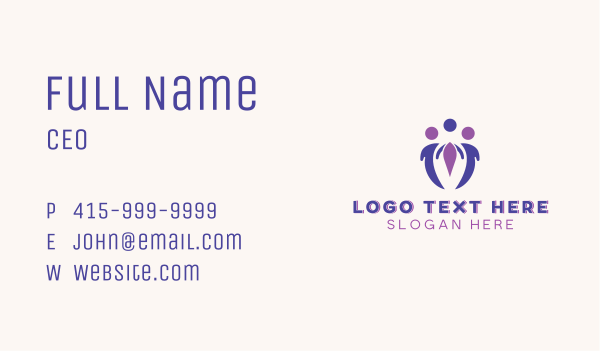 Family Community Charity Business Card Design Image Preview