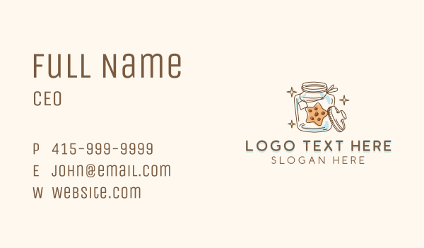 Cookie Jar Biscuit Business Card Design Image Preview