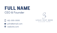 Letter S Floral Wellness Business Card Image Preview