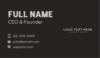 Handwritten Casual Wordmark Business Card Image Preview
