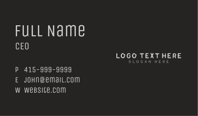 Handwritten Casual Wordmark Business Card Image Preview