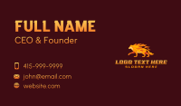 Fire Wolf Hunting Business Card Design