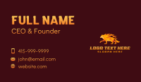 Fire Wolf Hunting Business Card Preview