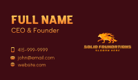 Fire Wolf Hunting Business Card Image Preview