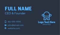 Armchair Couch Furniture Business Card Design