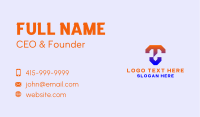 Generic Letter TV Monogram Business Card Image Preview