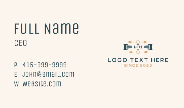 Tribal Arrow Letter  Business Card Design Image Preview