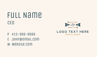 Tribal Arrow Letter  Business Card Image Preview