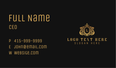 Royal Decorative Shield Business Card Image Preview