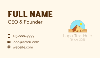 Desert Pyramid Landmark Business Card Image Preview