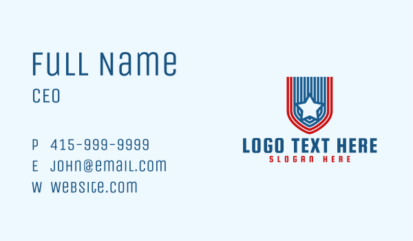 Banner Star Flag Business Card Design Image Preview