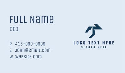 Corporate Tech Letter T Business Card Image Preview