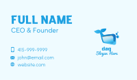 Blue Whale Tech App  Business Card Image Preview