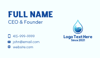 3d Water Droplet Business Card Design