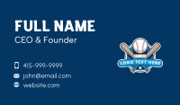 Baseball Sports League Business Card Preview