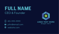 3D Cube Hexagon Business Card Image Preview