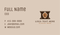 Rook Shield Chess Game Business Card Image Preview