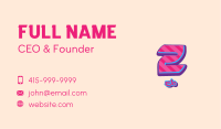 Pop Graffiti Number 2 Business Card Image Preview