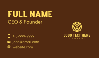 Yellow Geometric Lion Business Card Image Preview
