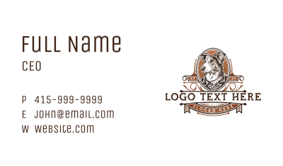 Gentleman Dog Suit Business Card Image Preview