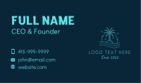 Sunset Island Beach Resort  Business Card Image Preview