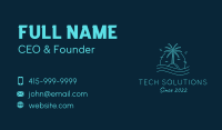 Sunset Island Beach Resort  Business Card Image Preview