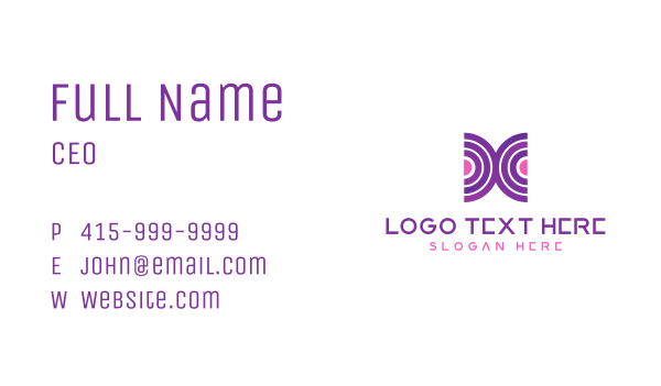 Purple Abstract Business Business Card Design Image Preview
