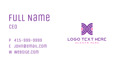 Purple Abstract Business Business Card Image Preview