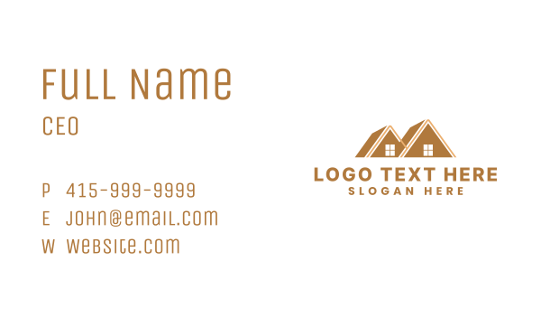House Roof Realty Business Card Design Image Preview