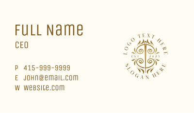 Luxury Sewing Needle Business Card Image Preview