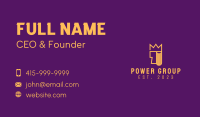 Golden Crown Book Business Card Image Preview
