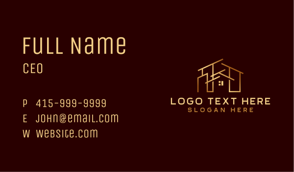 Roofing Real Estate Property Business Card Design Image Preview
