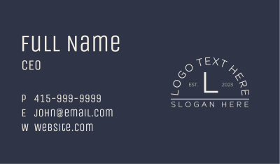 White Professional Letter Business Card Image Preview