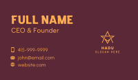 Star Letter A  Business Card Image Preview