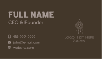Star Macrame Dreamcatcher  Business Card Image Preview