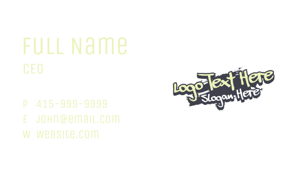 Urban Street Graphic Business Card Design Image Preview