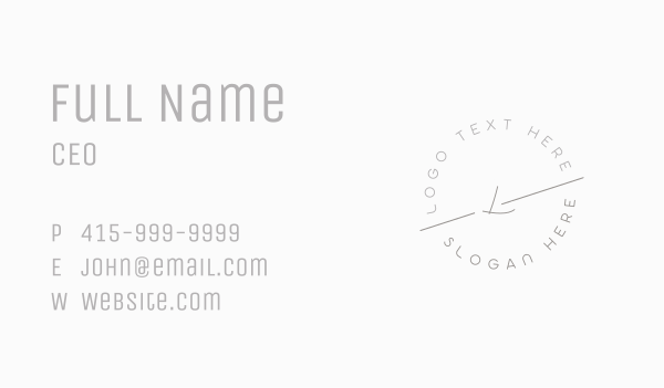Minimalist Dainty Lettermark Business Card Design Image Preview
