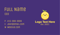 Cute Lemon Slice Business Card Image Preview