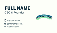 Playful Paint Wordmark Business Card Image Preview