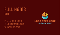 Flame Cool Droplet Business Card Image Preview