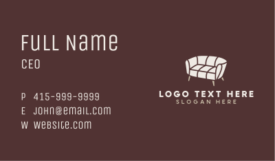 Sofa Couch Furniture Business Card Image Preview