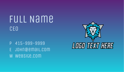 Lion Game Esports Business Card Image Preview