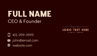 Fancy Vintage Wordmark  Business Card Image Preview