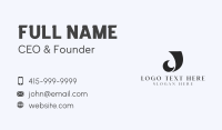 Fashion Designer Tailoring Letter J Business Card Image Preview