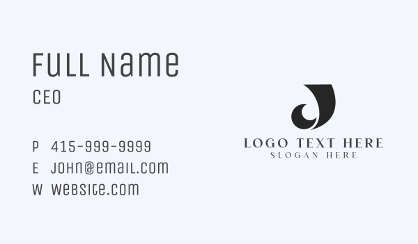 Fashion Designer Tailoring Letter J Business Card Design Image Preview